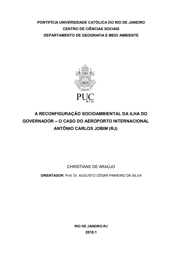 A reconfiguração socioambiental da Ilha do Governador – O caso do Aeroporto Internacional Antônio Carlos Jobim (RJ)