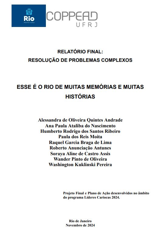 Educação patrimonial e memória: Rio de memórias e muitas histórias.